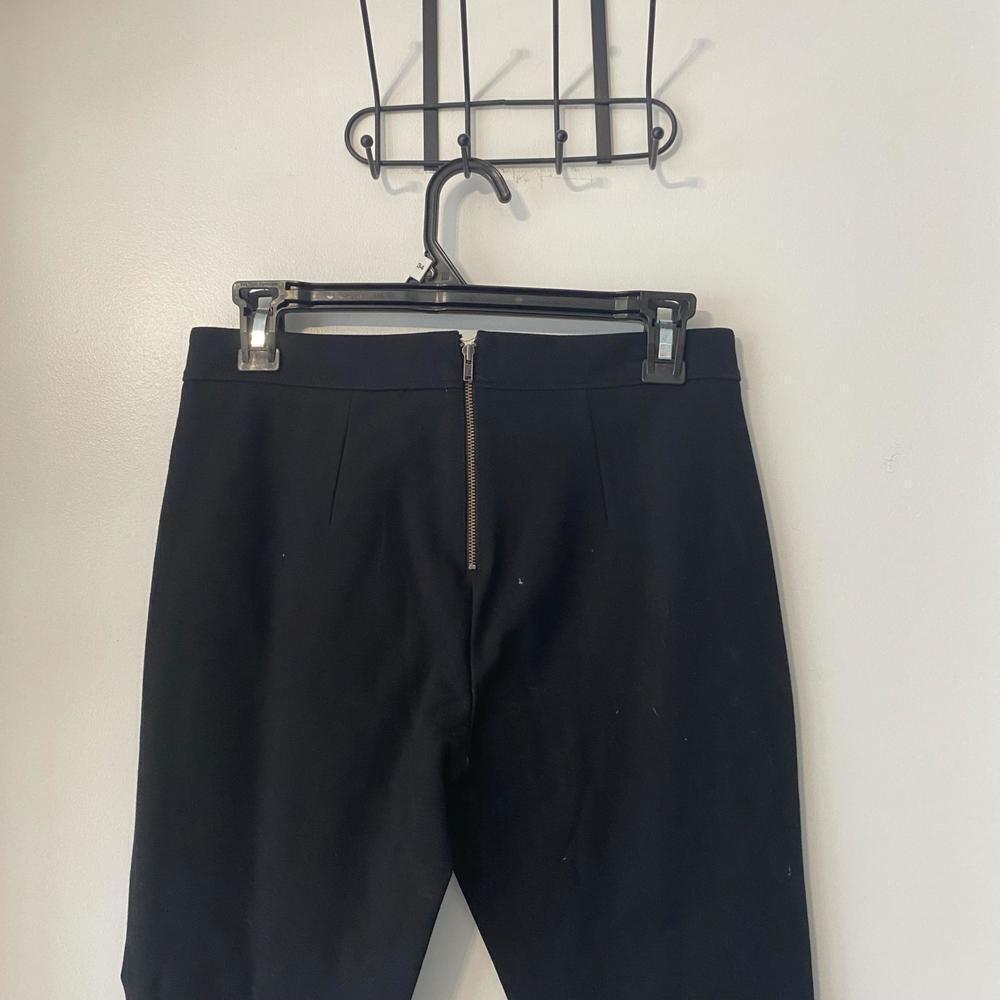 J. Crew Size 4 Fake‎ Leather Skinny Ankle Black Pants - Picture 6 of 7